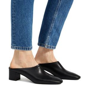 The Day Heel Mule I Black Leather I New/Never Used